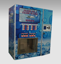 Ice & water vending machine