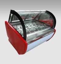 Ice cream display freezer