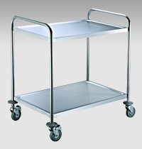 European version Stainless Steel Two layers Dining Cart