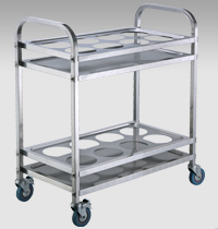 Stainless Steel Kettle Cart