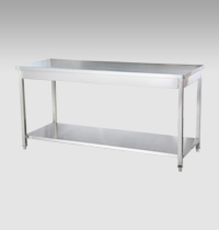 Square tube 2-tier Worktable without Backsplash