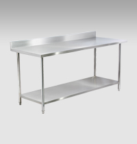 2-tier Worktable with Backsplash