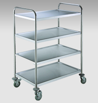 European version Stainless Steel Four layers Dining Cart